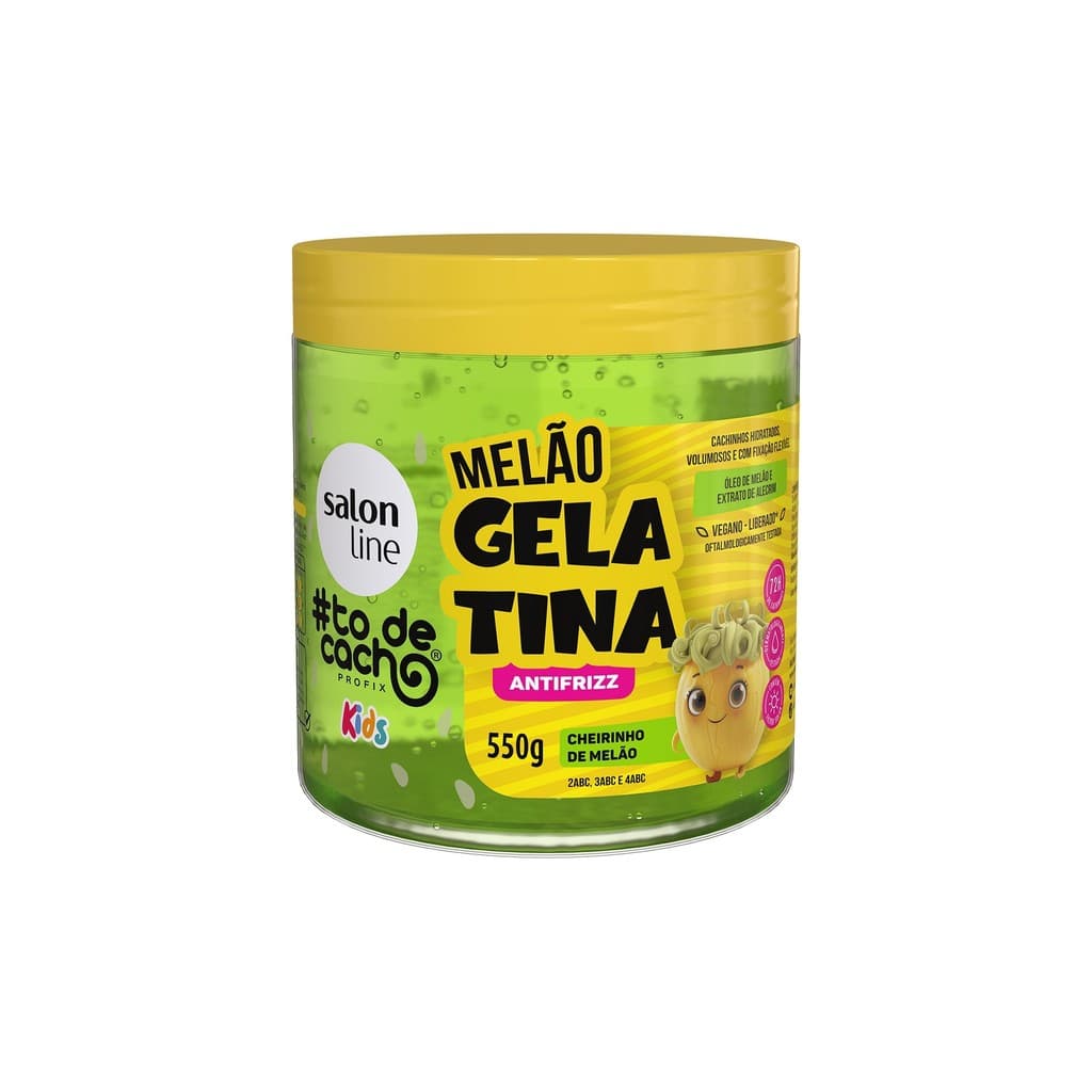 Gelatina Melão #todecacho Kids Antifrizz 550g
