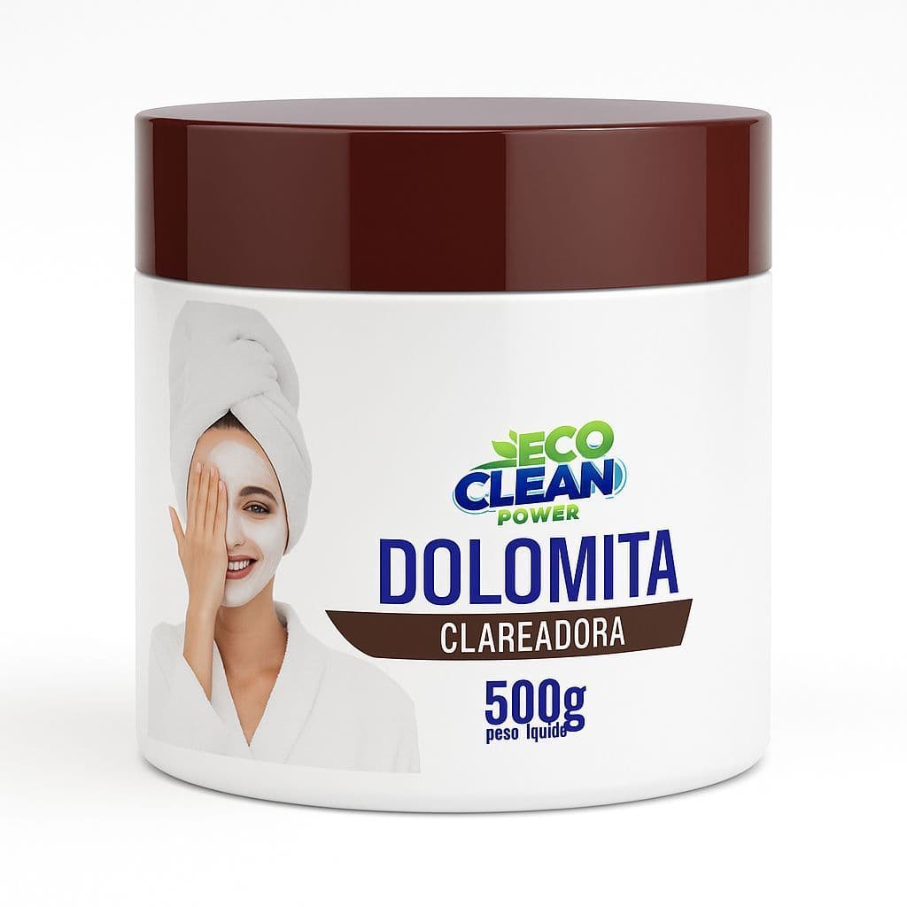 Dolomita em Pó Pura 500g/1Kg SkinCare Dolamita Clareadora de Manchas Máscara de Porcelana