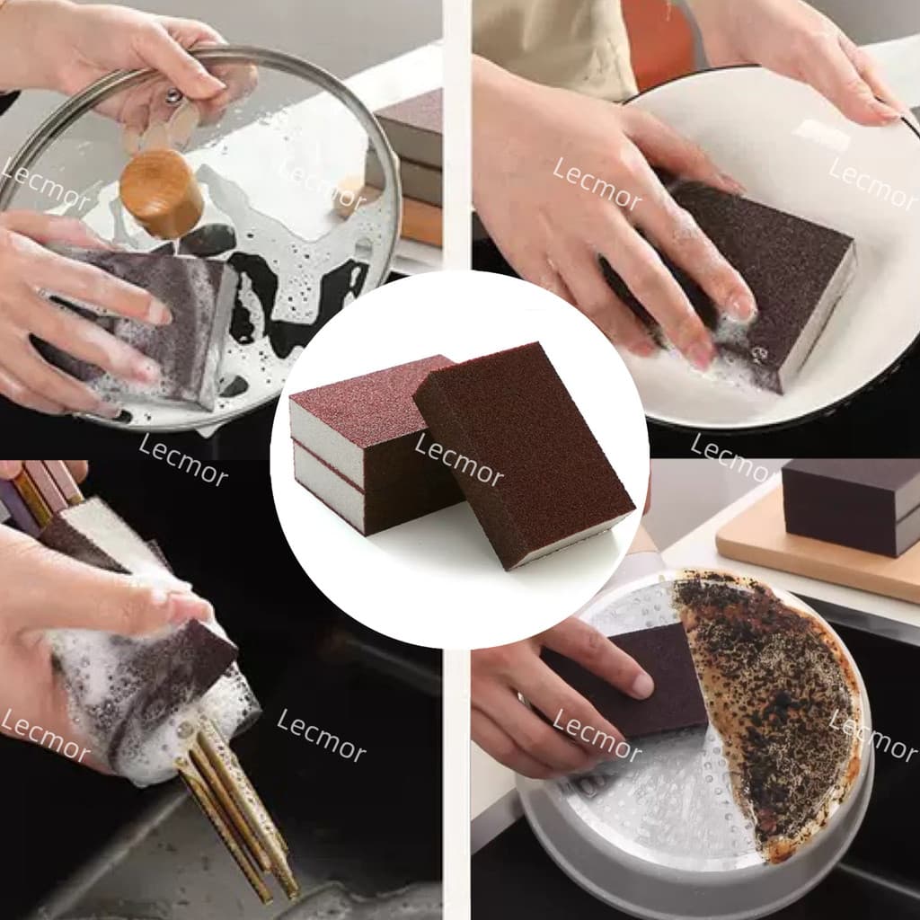 Esponja Abrasiva Lixa Mágica para Panelas Fogão Limpeza Pesada Tira Ferrugem e Queimado