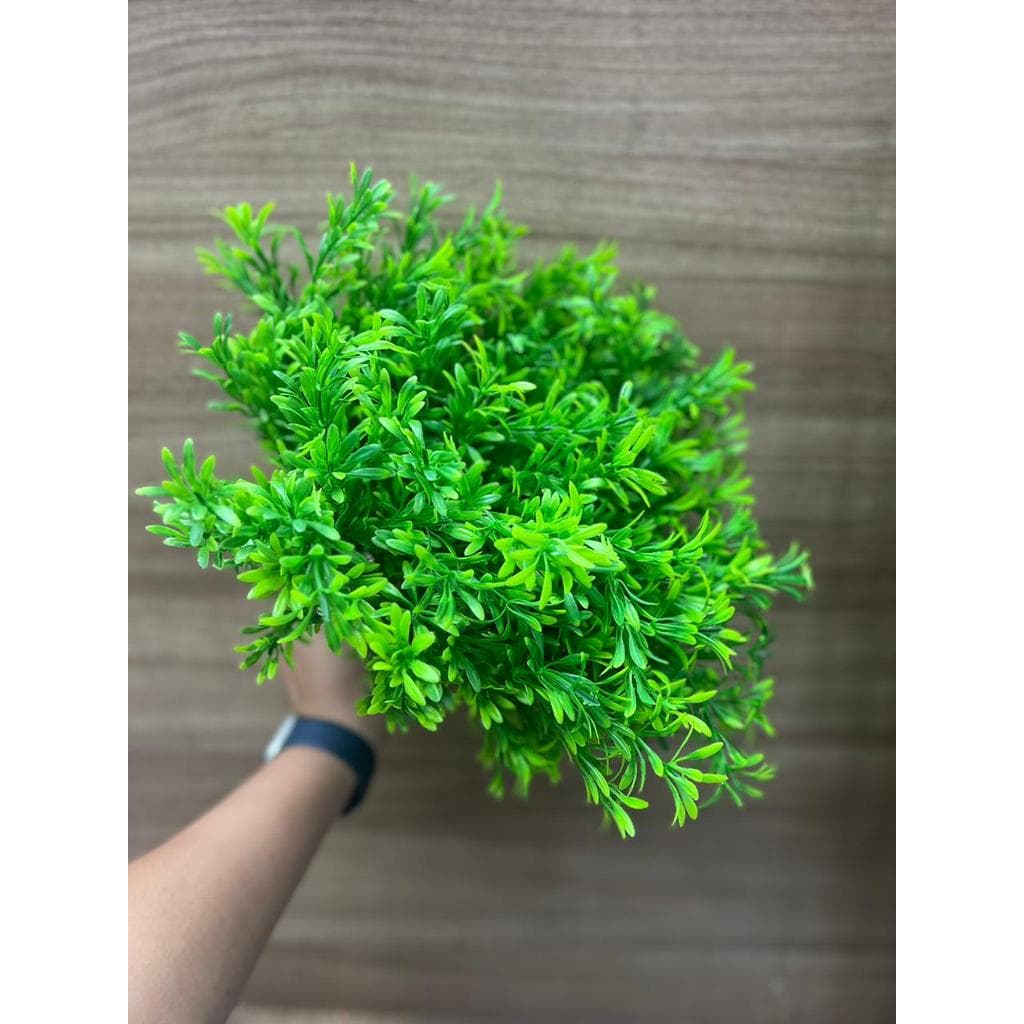 Buquê Artificial de Folhagem Verde 35cm com 7 Ramos/C0042