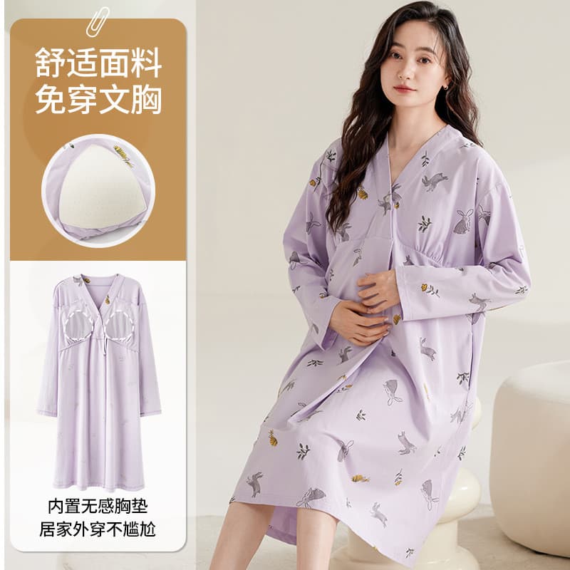 Xiyue atacado saia de confinamento primavera outono novo estilo algodão de manga comprida com almofada de peito fixa mul