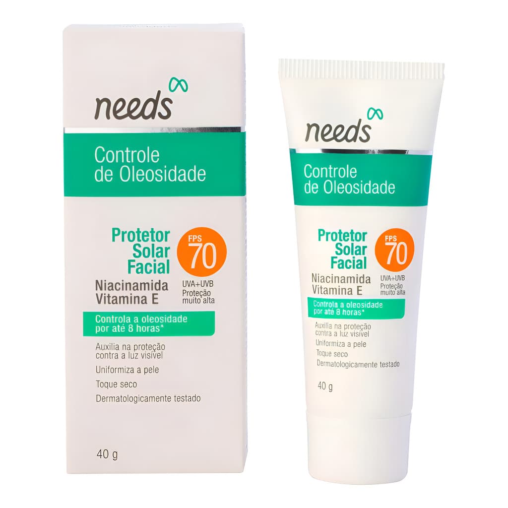Protetor solar Needs Solar Protetor Solar Controle de Oleo 70FPS