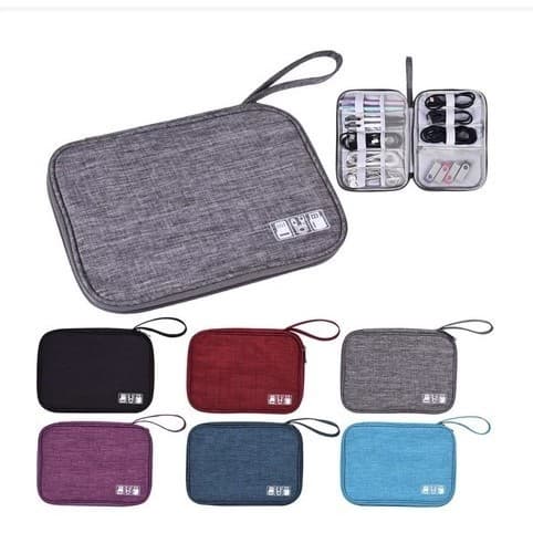 Nécessaire Bolsa Case Organizador Cabos fios Carregadores-Bazar coneect