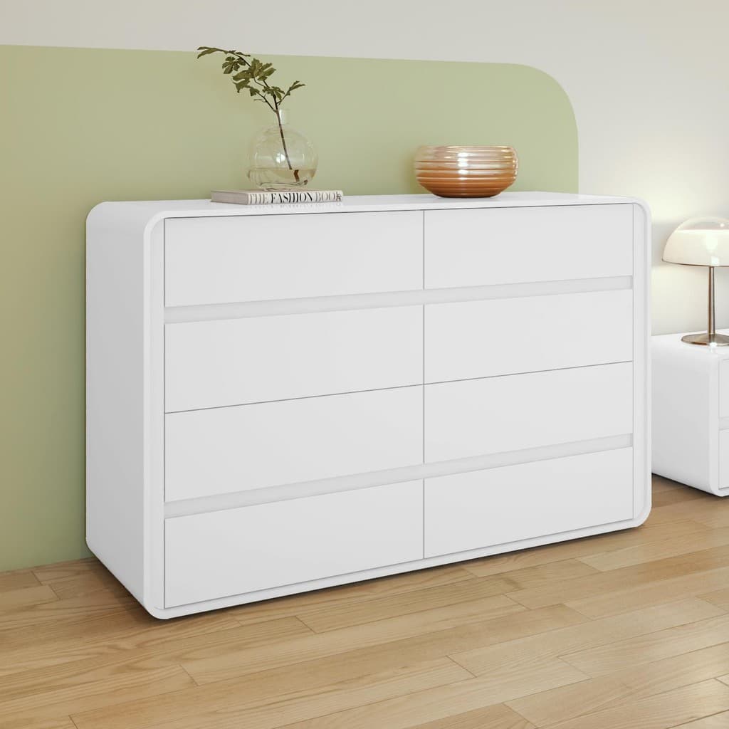 Comoda 8 Gavetas Easy Like  Branco