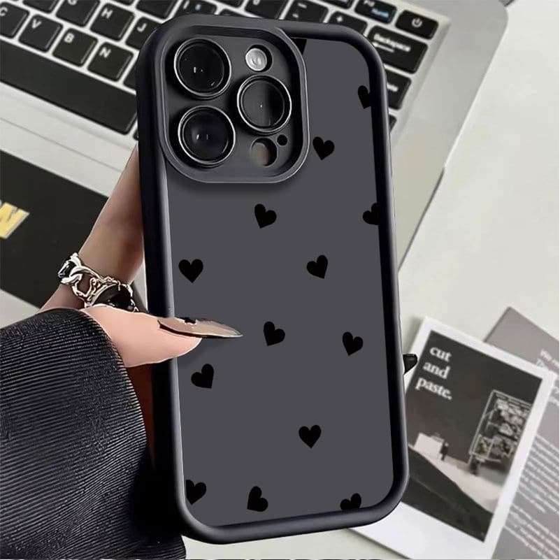 Capa Macia Anti-impacto silicone INS Estilo Minimalista Coração Motorola E13 G04 G24 G04S G14 G22 G30 G10 G20 G34 G53 G5