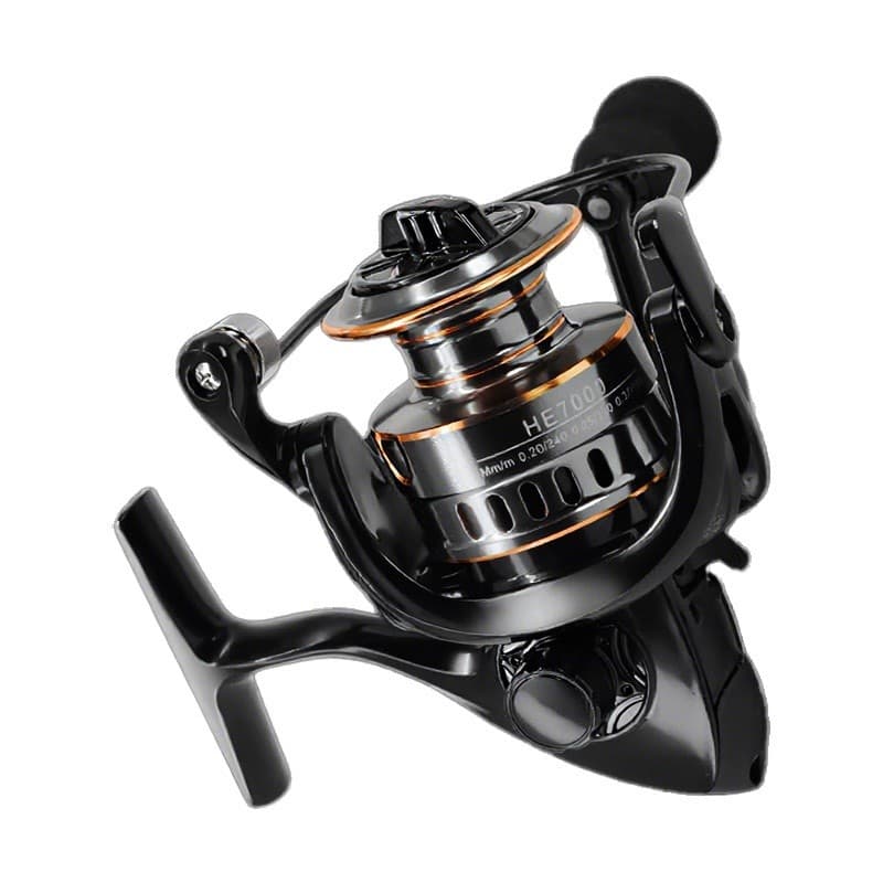 Molinete de Pesca HD1000-7000 - Metal EVA com Max Arraste 10kg Cana Em Água Salgada