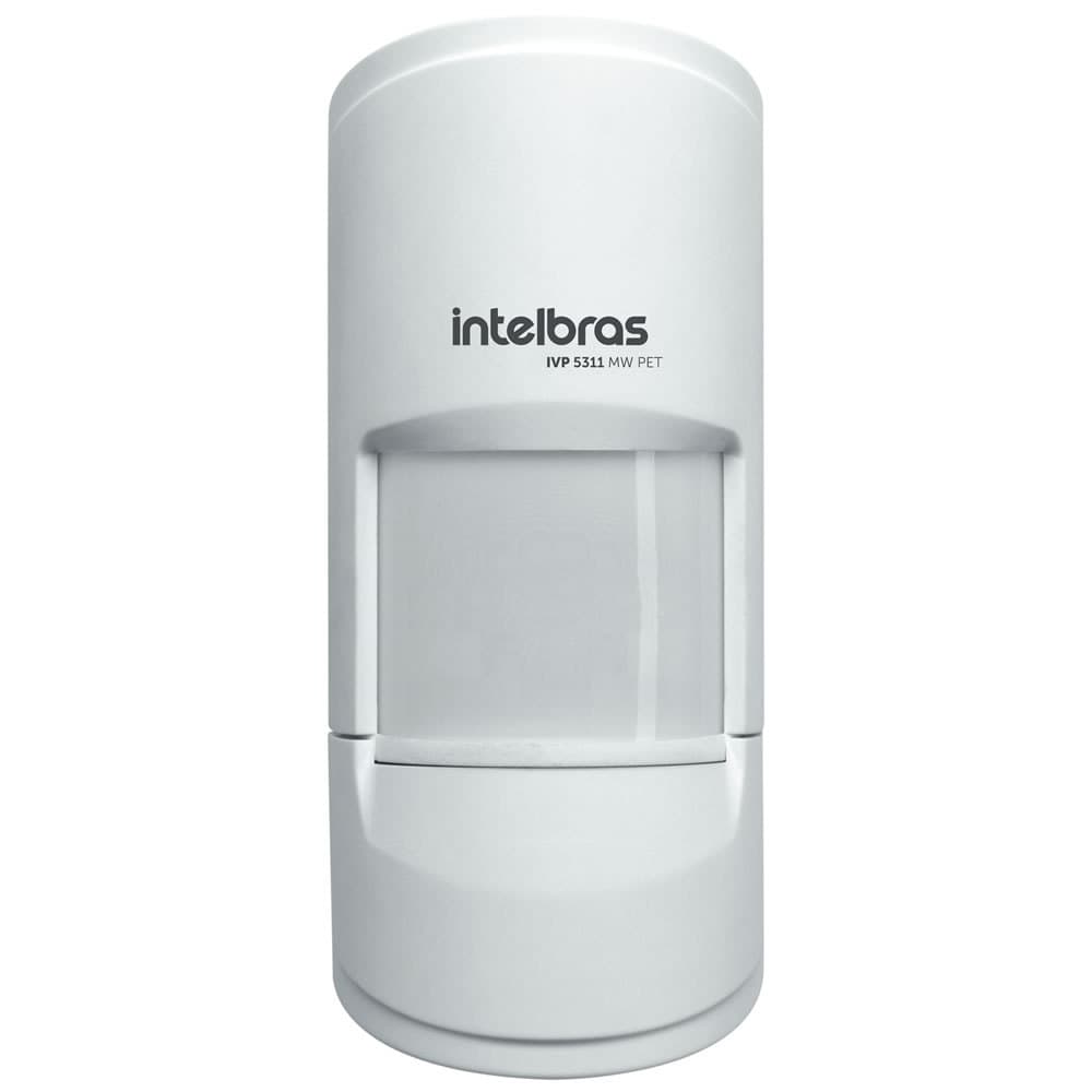 Sensor Alarme Infra Pet 20Kg e Micro-ondas IVP 5311 MW PET Intelbras