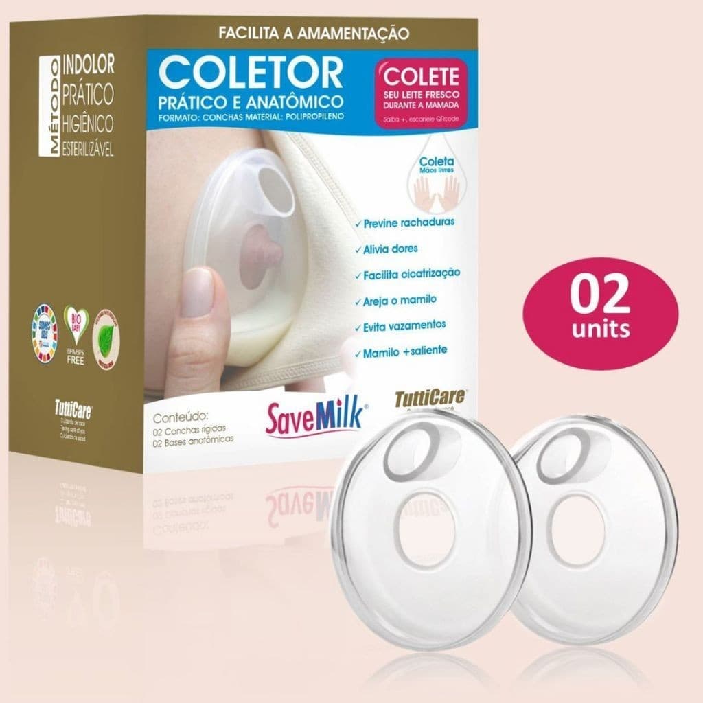 Kit 2x Concha Coletora Pós Parto Anti Vazamento ENVIO FLEX