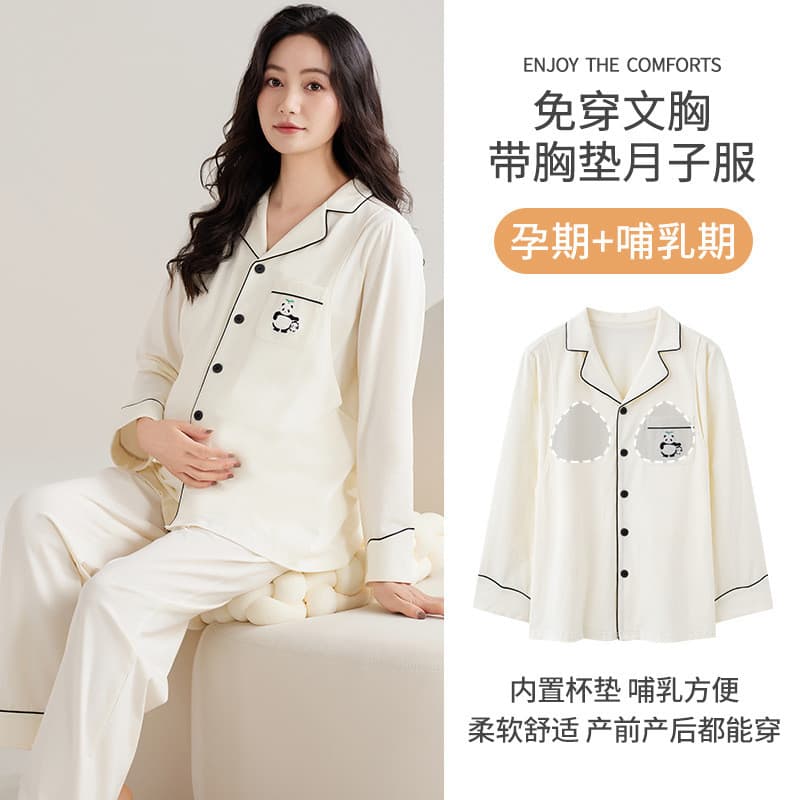 Xiyue atacado roupas de confinamento imitação de algodão de manga comprida com almofada de peito fixa cor sólida simples