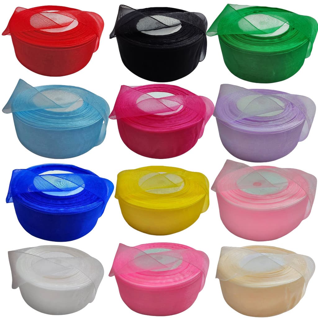 Fita de Organza Voal Premium n9 - 38mm