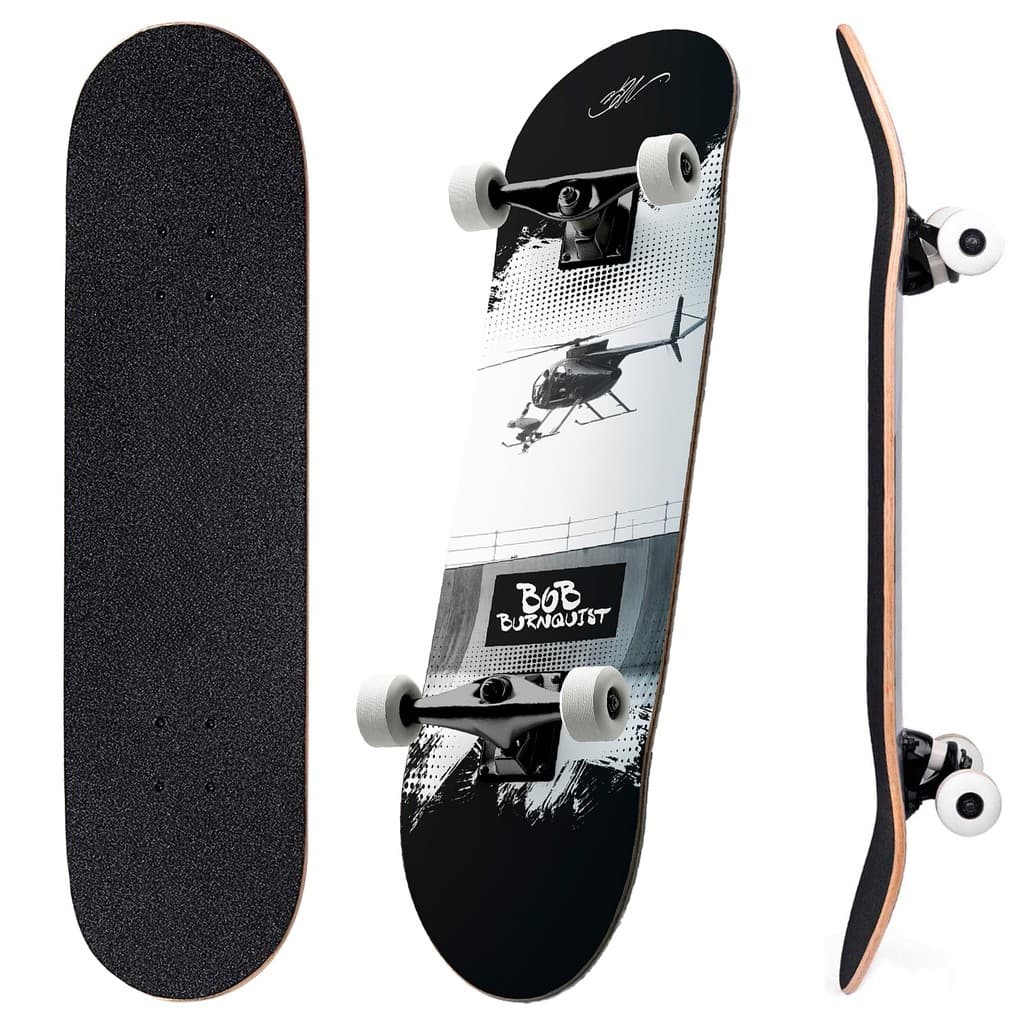 Skate Semi Profissional Completo Bob Burnquist Montado Para Crianças 70 kg - Unitoys