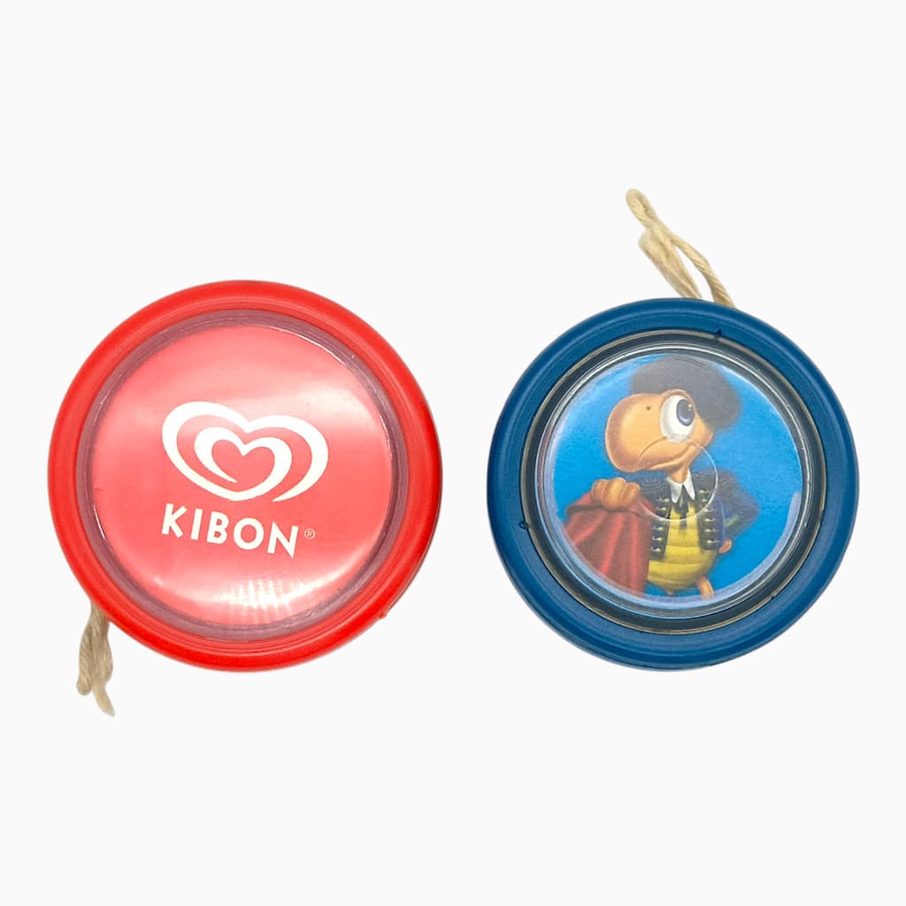 Lote 2 Yo-Yos Kibon 2012 e Tortuguita Anos 2000 Vintage