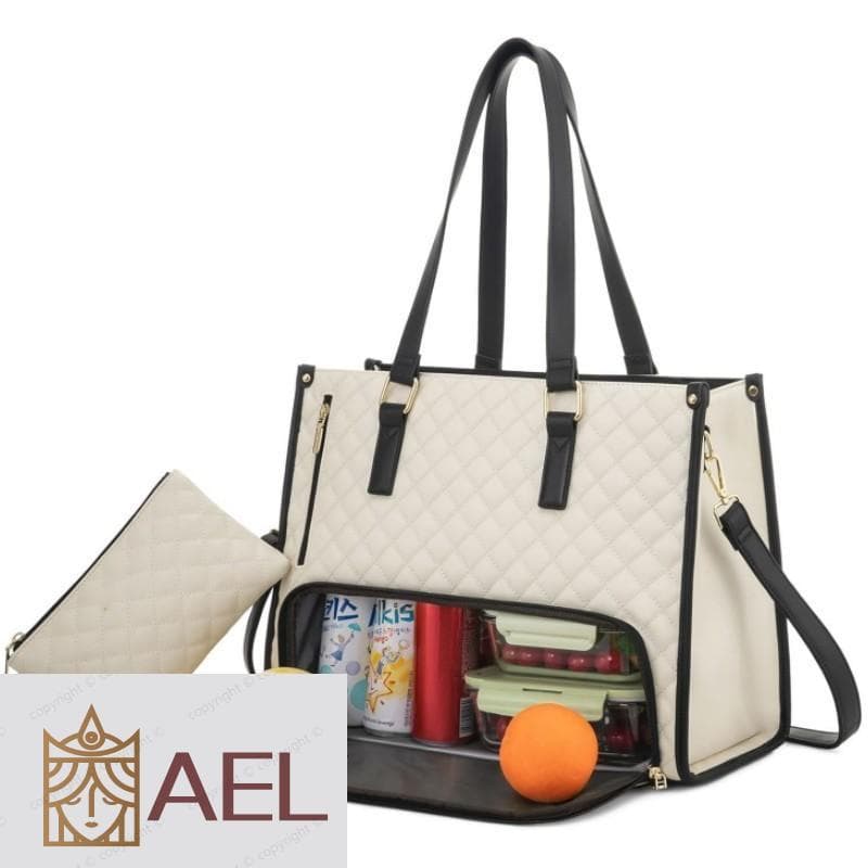 Bolsa Térmica Para Laptop-Feminina Com Compartimento Computador