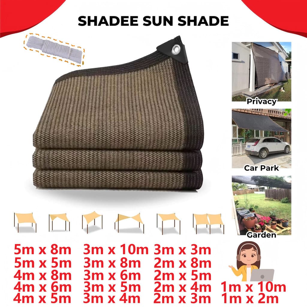 Anti UV 95 % Sun Sombra Net Ao Ar Livre-Pára-Sol Sombreamento Swimmin Piscina Jardim Fazenda Jaring Hitam