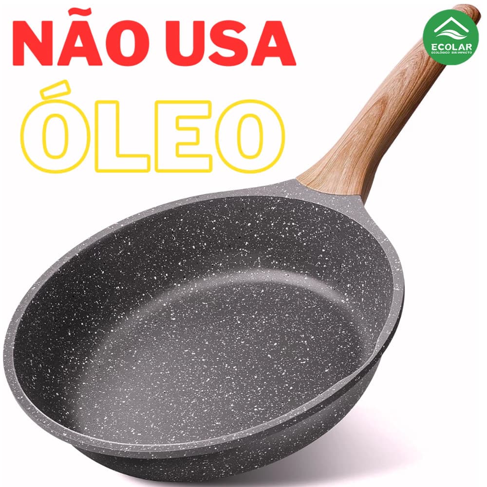 Frigideira Antiaderente e Antiembola Ceramica Alta Performance Para Todos os Fogões Tamanho Grande