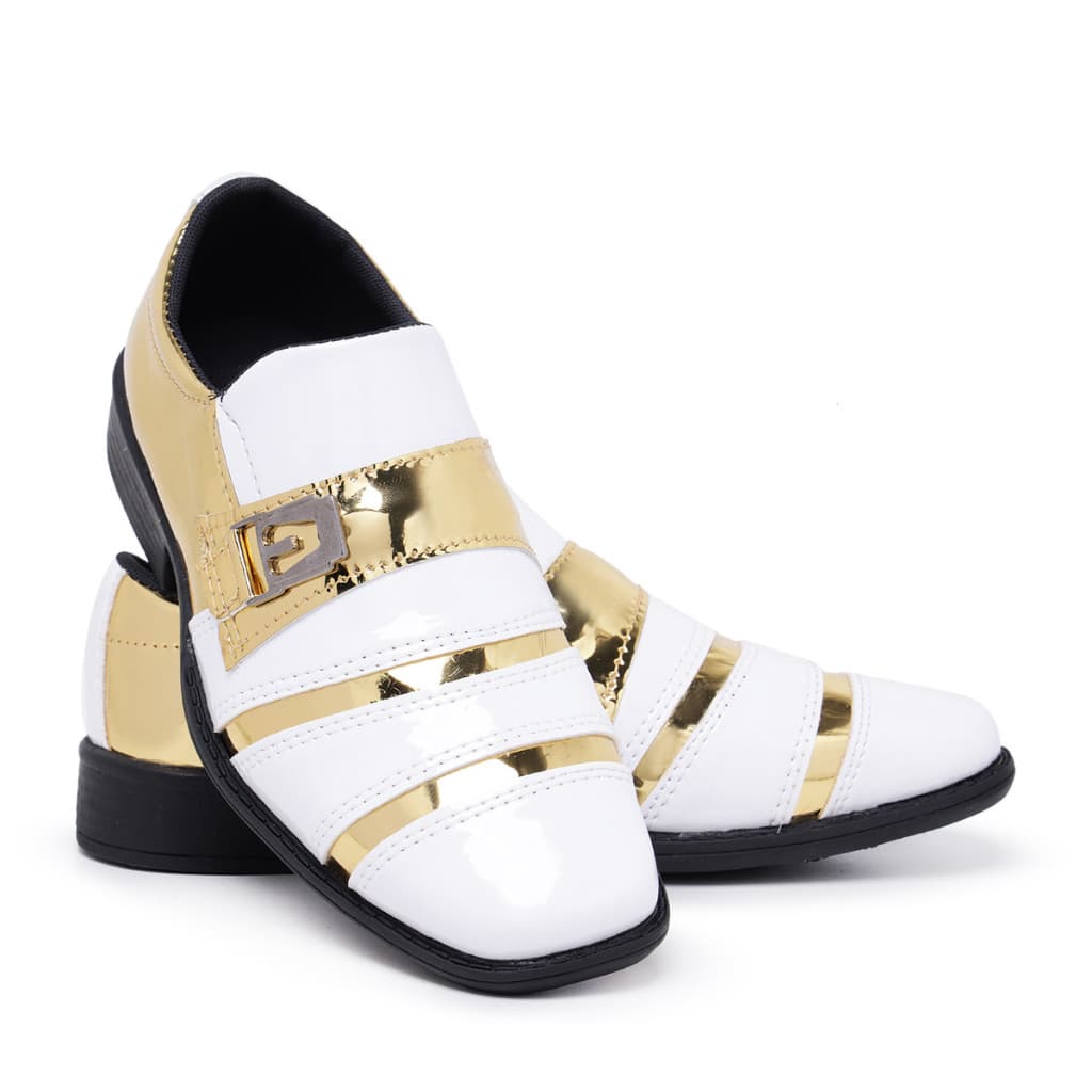 Sapato Social Infantil Masculino  Cores Pajem Casamento Durável Conforto Estilo Italiano