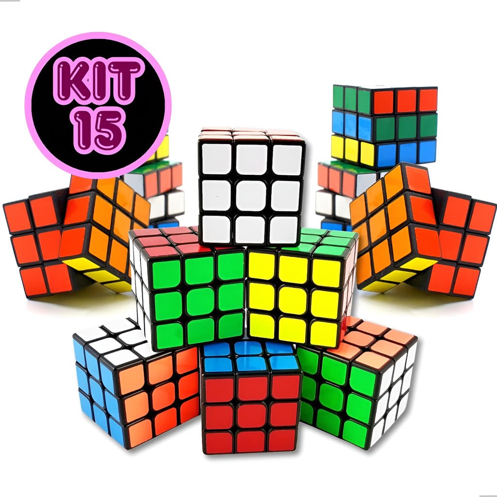 Kit 15 Cubo Magico Lembrancinha Atacado Aniversario Brindes