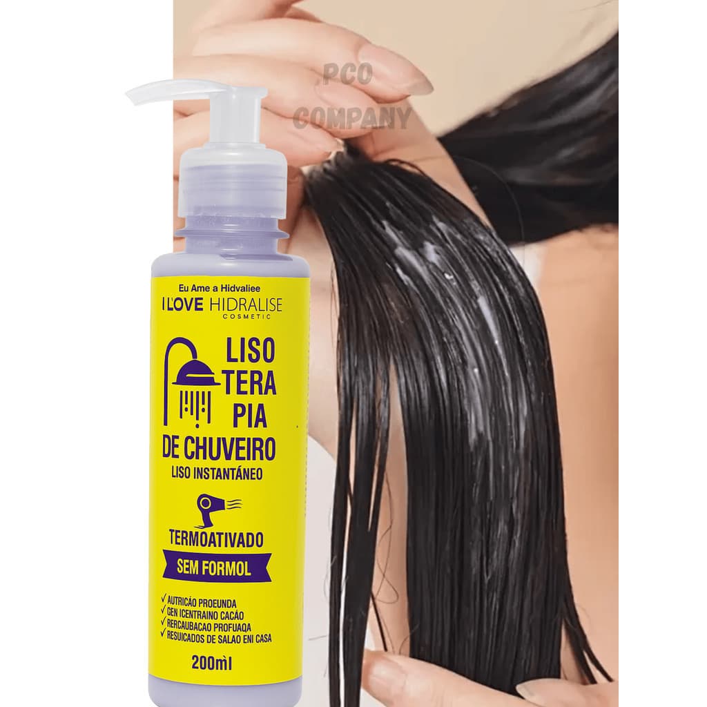 Progressiva de Chuveiro Liso Instantâneo Termoativado Sem Formol 200 ml