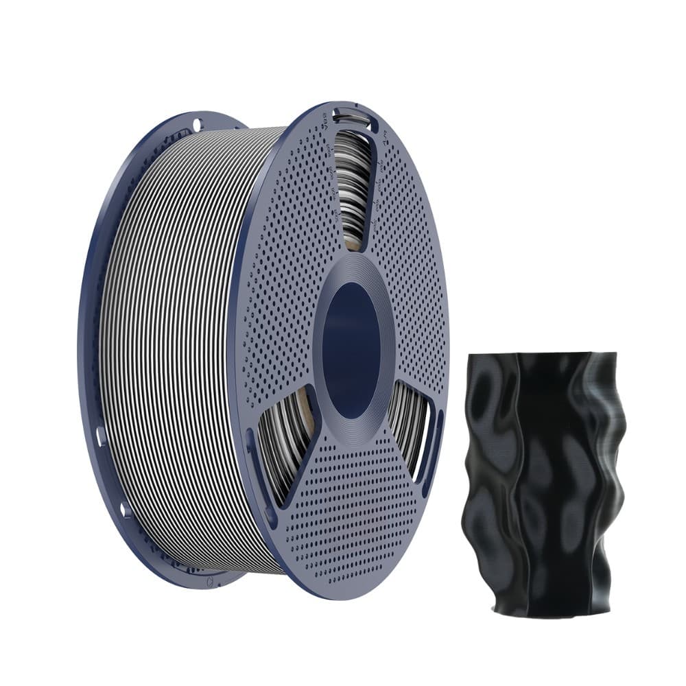 Filamento Impressão 3D Sunlu Pla Silk Bicolor Branco e Preto 1kg