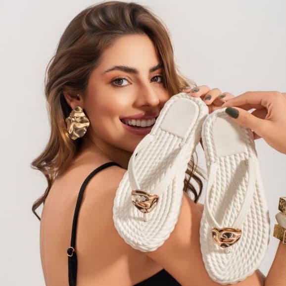 Chinelo Feminino Marrocos Verão Praia Macio Confortavel Lançamento