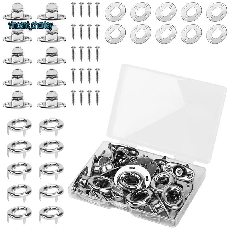 10 Conjuntos De Fixadores De Bloqueio Torcido De Grau Marinho , Ilhó De Botão Giratório , Para Barcos Marinhos De Lona ,