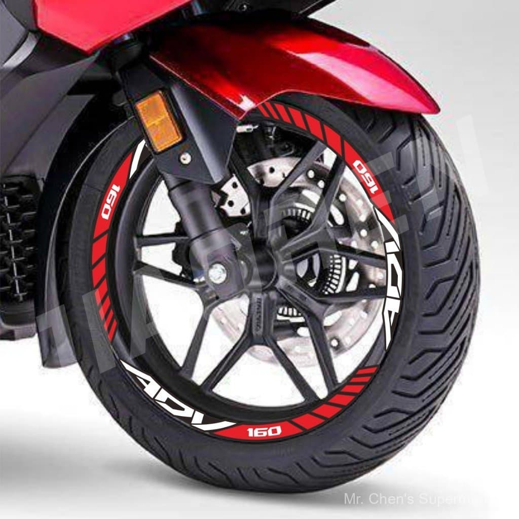 Adesivo Honda adv 160 mags 150 Decalques Conjunto De Aro Da Roda Dianteira E Traseira