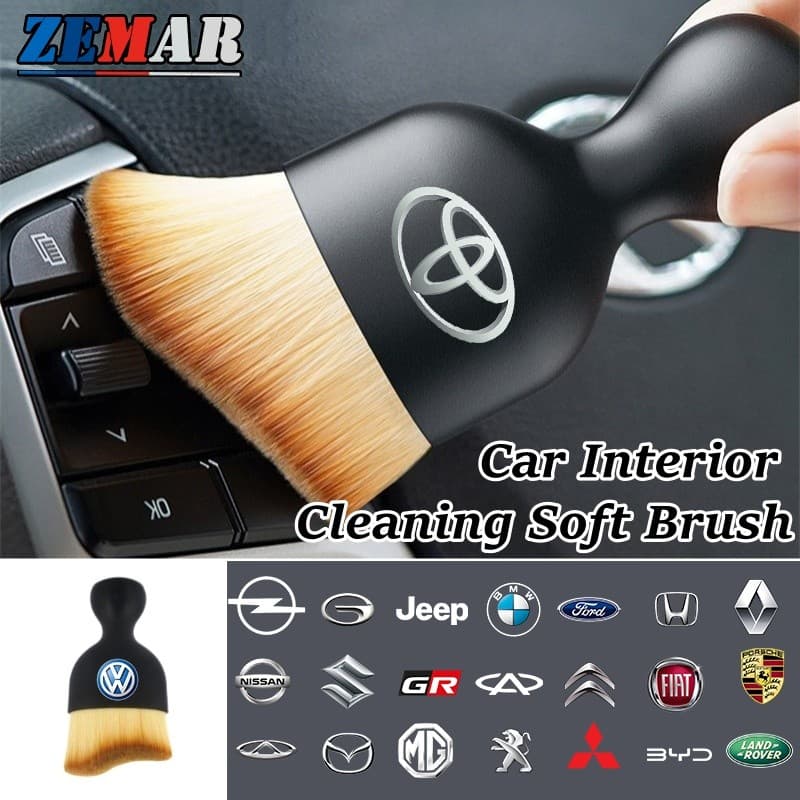 Escova Macia Para Limpeza De Interiores De Carro , Painel De Saída De Ar , Lacuna De Assento , Escovas Remoção De Poeira
