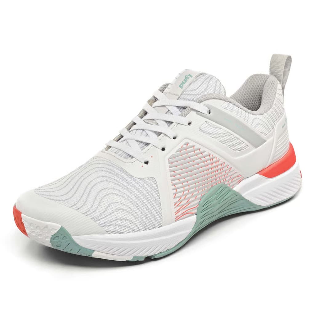 Tênis Lynd Stone 2 Branco Coral Verde Acqua Esportivo Treino Caminhada Academia
