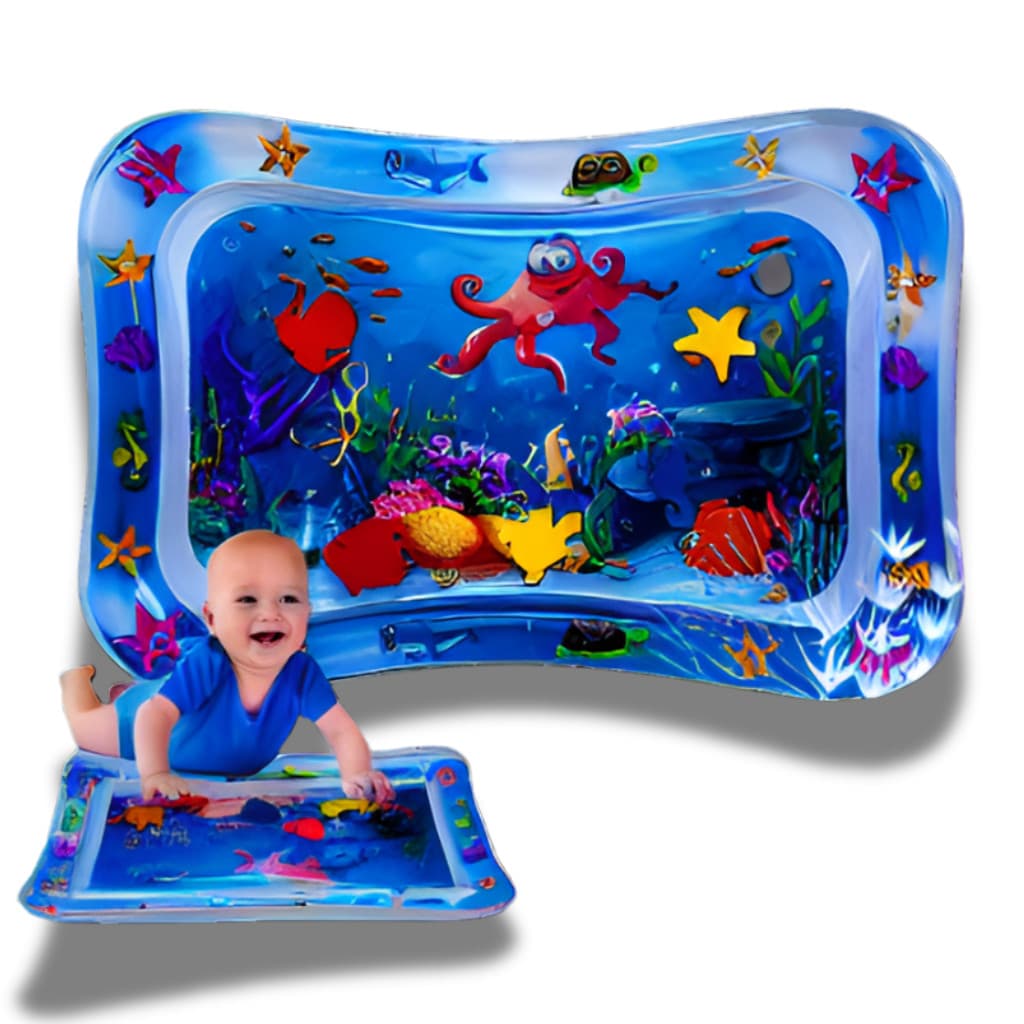 Tapete Infantil Bebê Inflável Água Atividades Sensorial Almofada Menino e Menina Verão Piscina