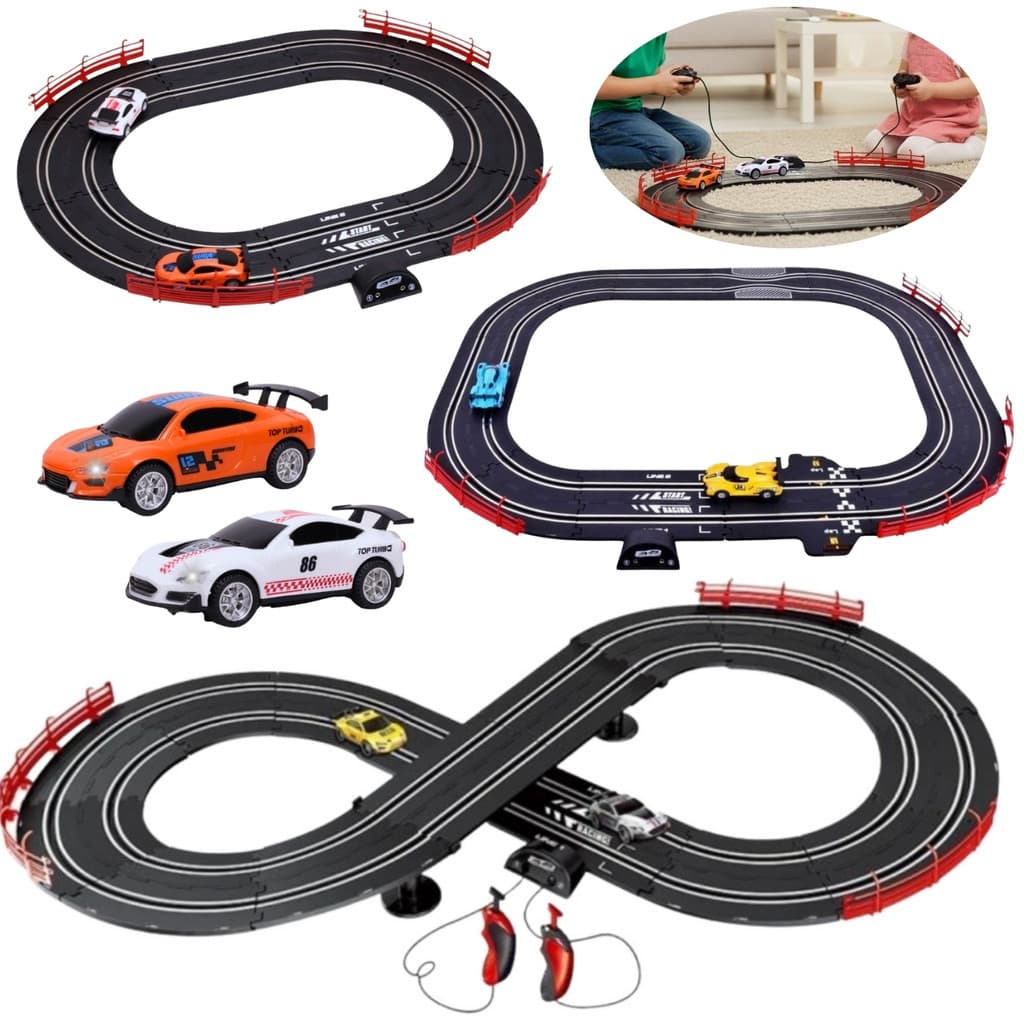 Pista Carro de Corrida Autorama Top Turbo Infantil Controle Remoto
