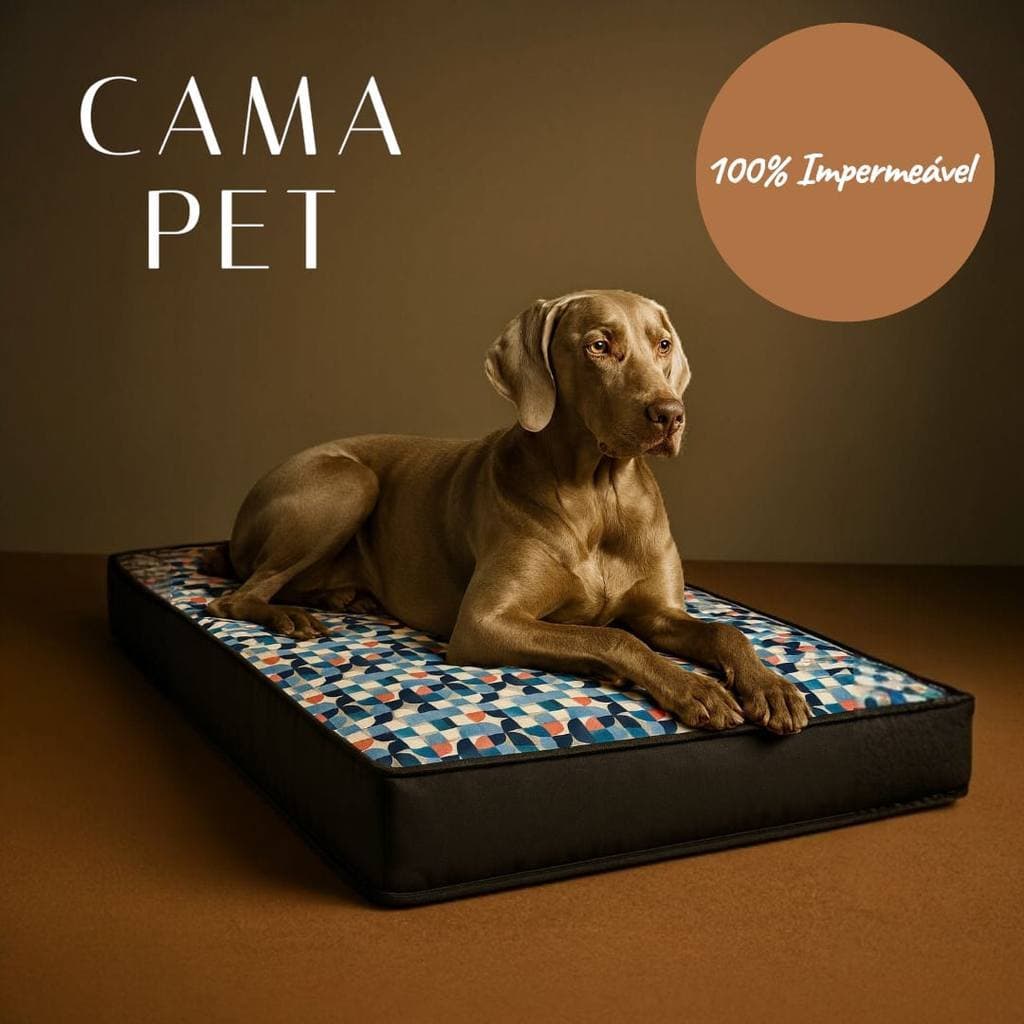 Colchão Pet Pequeno Grande e Médio Impermeável - Cama Caminha para Cachorro Cães Gatos e Gato