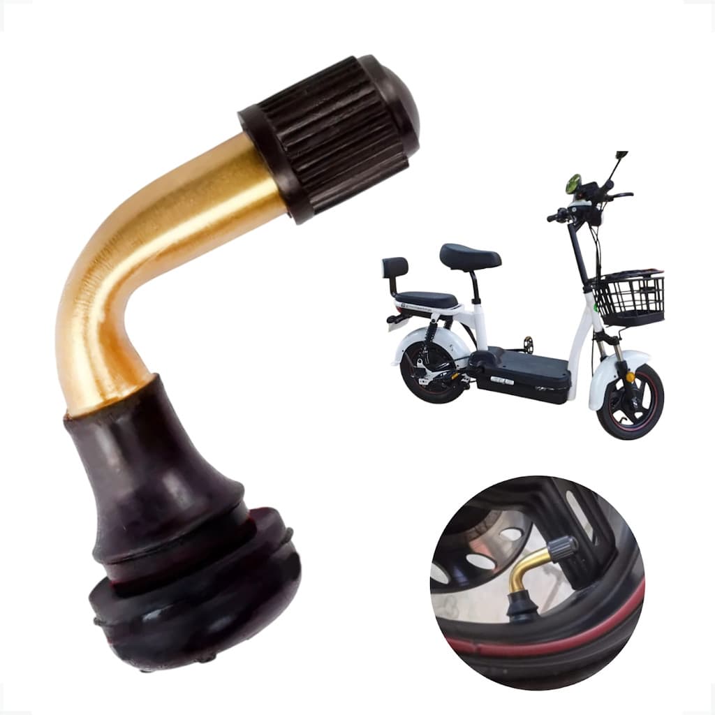 Válvula Pneu Scooter Bike Eletrica Curva Pvr50 Joy Juna Next