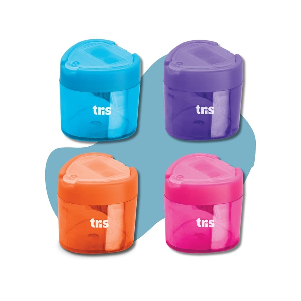 Apontador Duplo c/ Depósito SU266 Lápis Comum e Jumbo - Tris