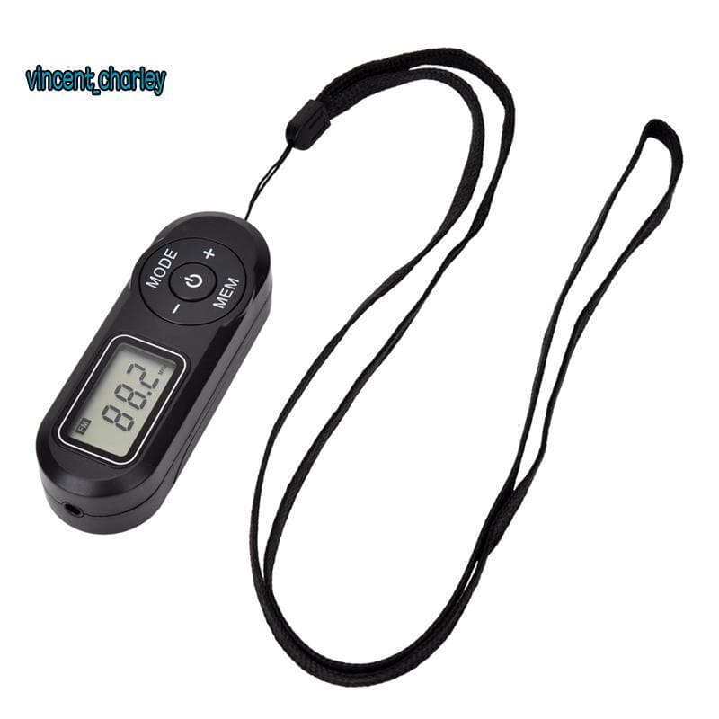 Portátil Mini Rádio FM Display Digital Receptor Retro Player Estilo Com Fones De Ouvido Cordão Estações