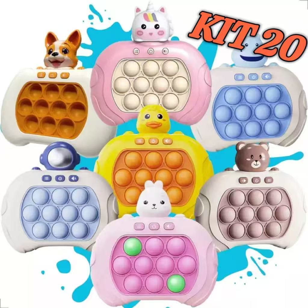 KIT 5/10/15/20 Fast Push Game POP IT Giro Brinquedo Game Anti Stress Ansiedade presente de festa