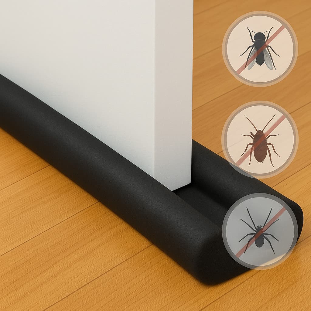 Protetor Impermeável Veda Portas Rolinho Contra Insetos e Poeira