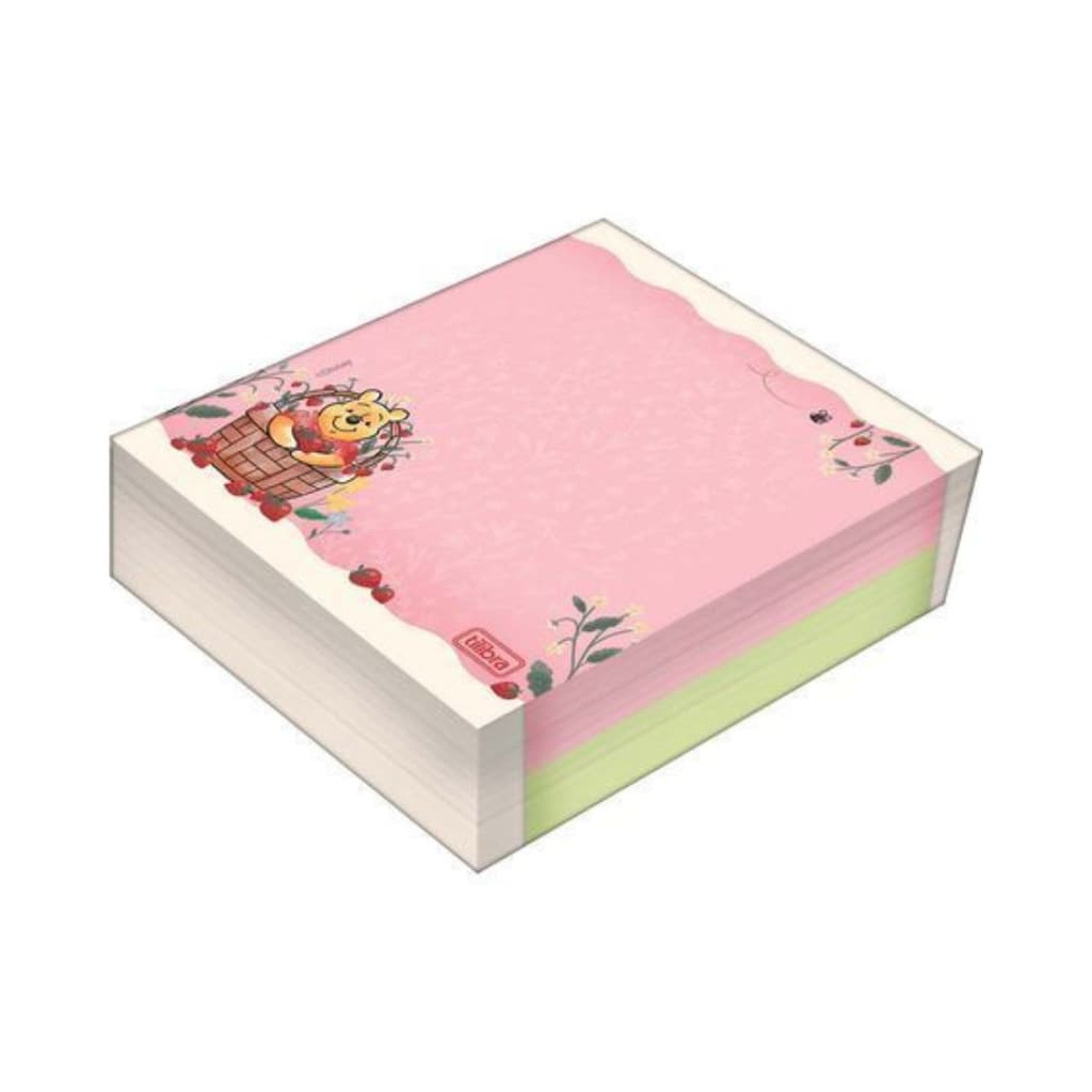 Bloco de notas e anotações destacável Tilembrete Decorado Pooh 80 x 91mm 100 Folhas TIlibra