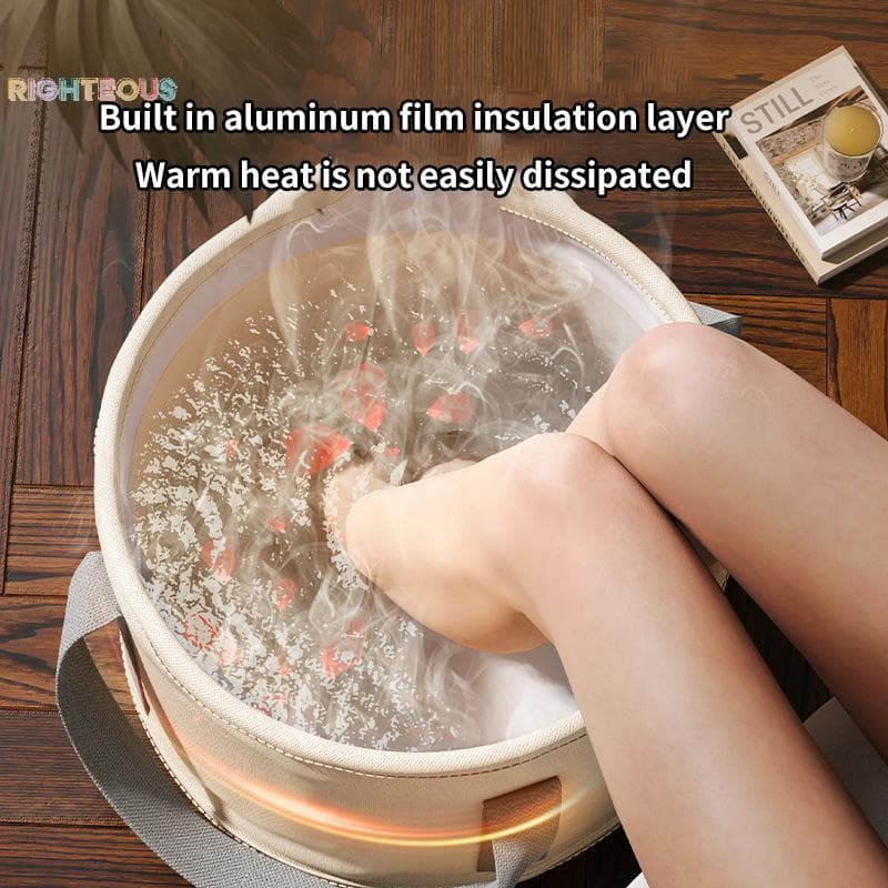 Rightrous Portátil Dobrável Pé Bacia De Banho Com Alças Perfeito Para Imersão Pés Viajar Acampamento E Atividades Ao Ar 