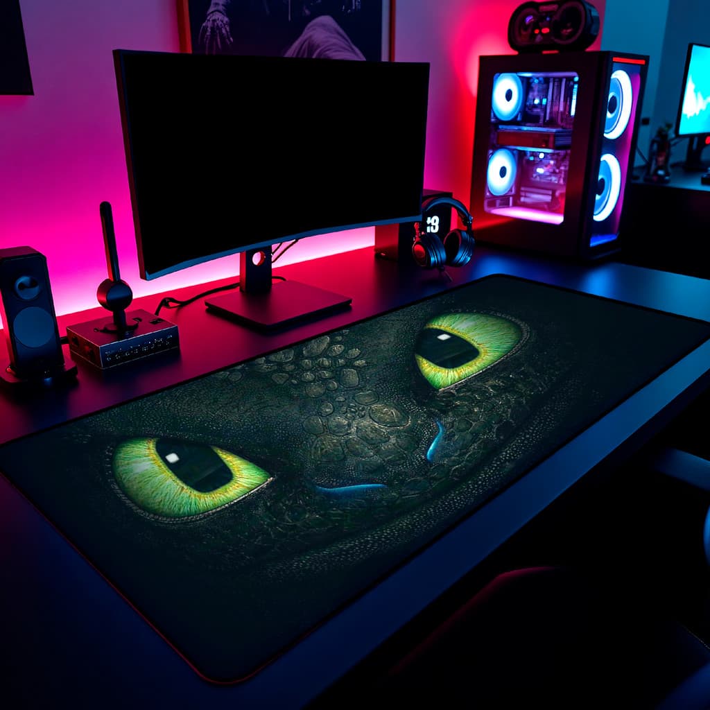 Mouse Pad Banguela Gamer 65x30cm / 80x40cm / 90x50cm / 120x60cm / Borda Costurada