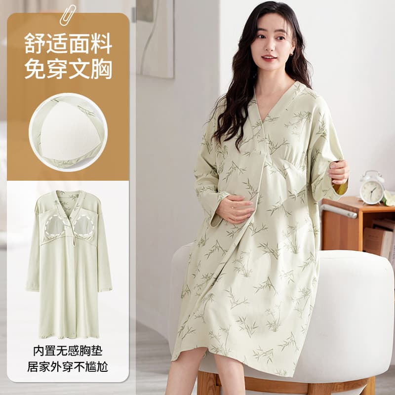 Xiyue atacado saia de confinamento primavera outono novo estilo algodão de manga comprida com almofada de peito fixa mul