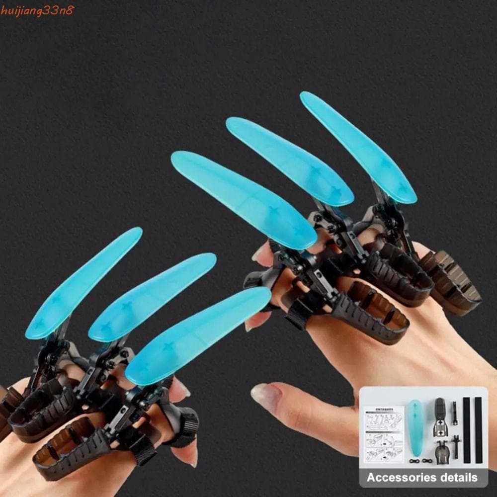 HUIJIANG 3 Peças De Garras De Lobo Brilhantes , Mecânicas Retráteis Transparentes Escaláveis , Luminosas