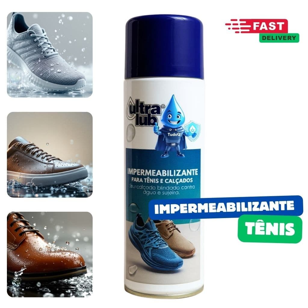 Impermeabilizante de Tênis e Calçados 325ml TudoQ UltraLub Barreira contra líquidos e manchas