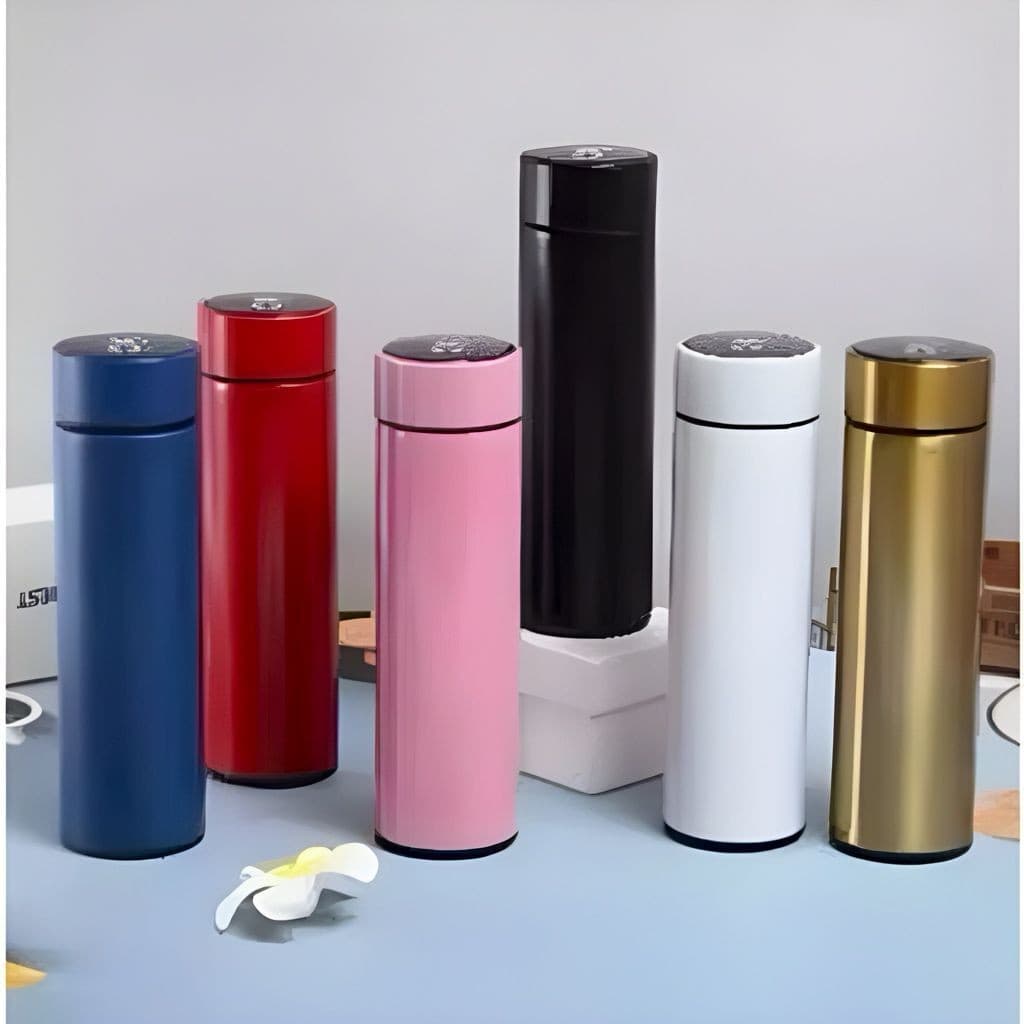 Térmica Garrafa com   Sensor de Temperatura Digital Inox Café Bebidas 500ml