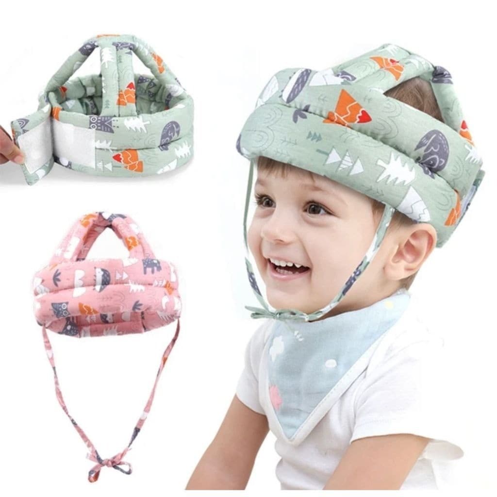 Chapéu De Proteção Infantil Capacete De Segurança Para Bebês Ajustável Anti-Colisão - Envio 24hrs!