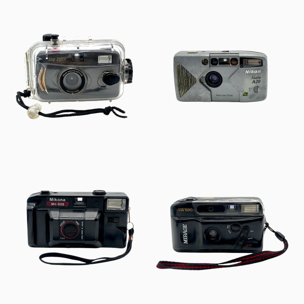 Lote 4 câmeras vintage para decoração ou coleção