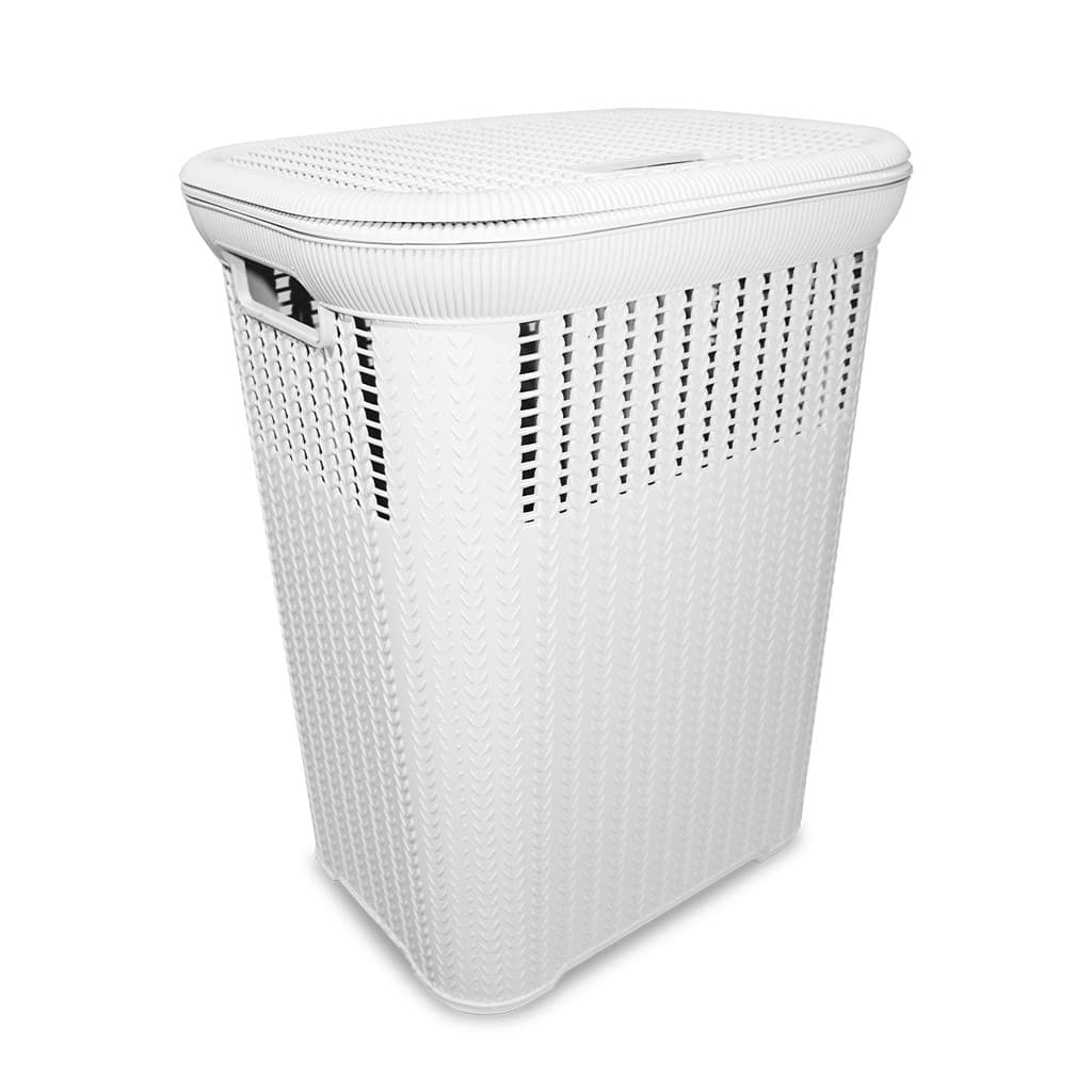 Cesto P/ Roupa Suja RATTAN 50 Litros Lavandeira Organizador