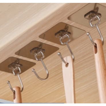 5 Gancho Adesivo Suporta 10 KG Parede Multifuncional Autocolante Casa Cozinha Quarto Banheiro Organizado