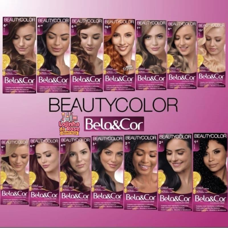 Kit Coloração Bela&Cor BeautyColor — Cores Intensamente Vibrantes | Cabelos Macios, Brilho e Cobertura Perfeita