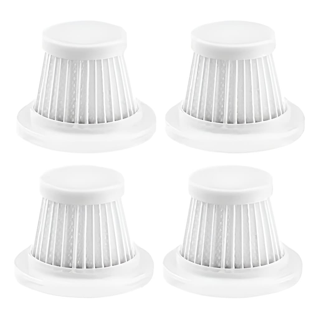 Kit 04 Filtros Mini Aspirador Portátil Reutilizáveis Lavável Compatível com Diversos Modelos Hepa