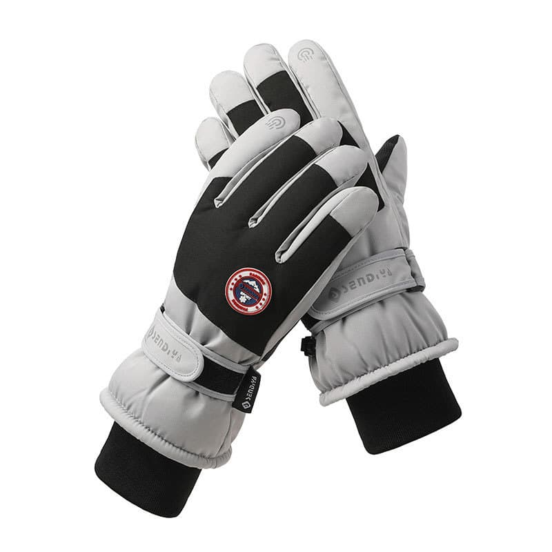 Luvas de esqui homens mulheres casais estilo inverno engrossado quente ao ar livre montanhismo jogar neve à prova dwater